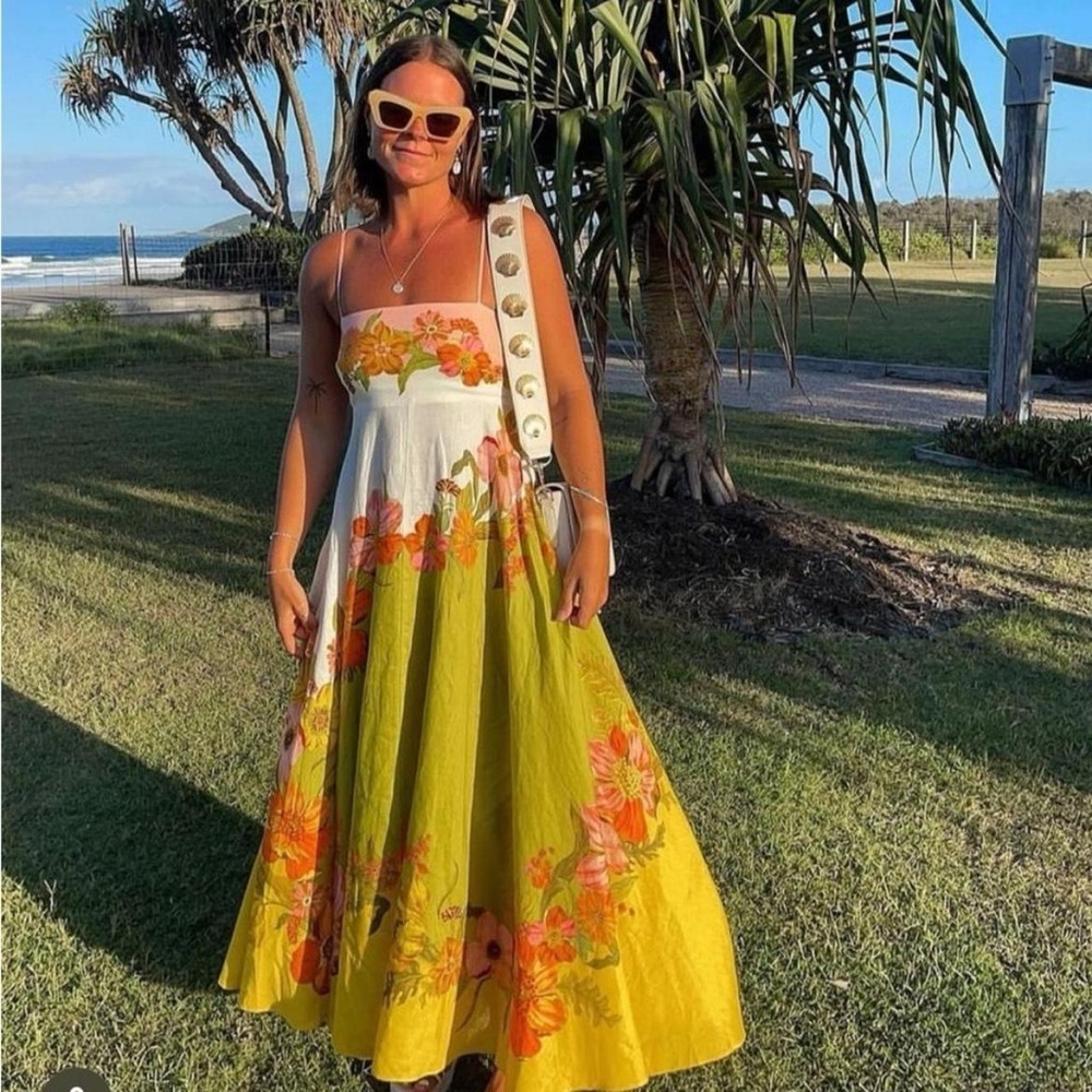 ALEMAIS Silas linen dress, size 4 US, size 8 AUS, mint condition